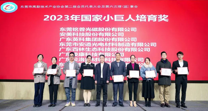 PA旗舰厅新材荣获 - 国家小巨人培育奖